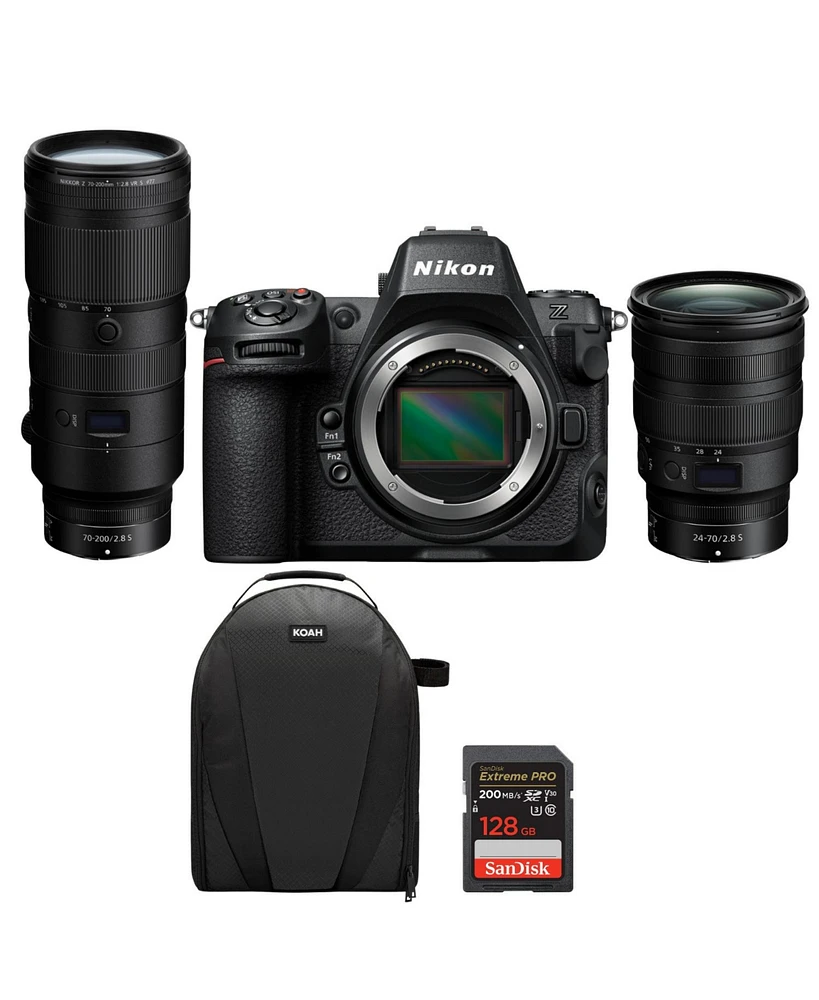 Nikon Z8 Mirrorless Camera with 24-70mm & 70-200 f/2.8 Dlx Accs Kit