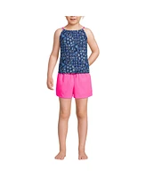 Lands' End Girls Chlorine Resistant Tankini Top Woven Short Set