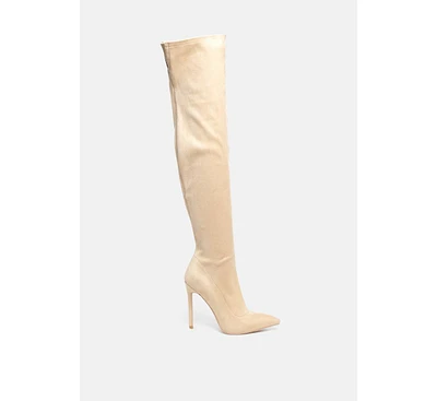 London Rag Tilera Stretch Over The Knee Stiletto Boots