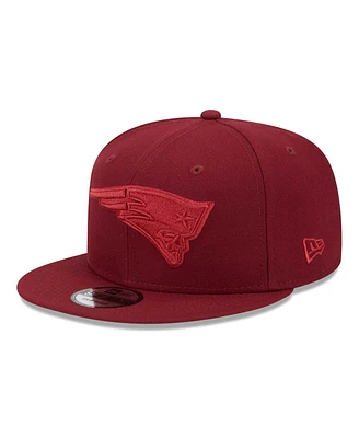 Men's New Era Cardinal New England Patriots Color Pack 9FIFTY Snapback Hat