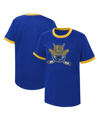 Big Boys Blue Distressed St. Louis Blues Ice City T-shirt