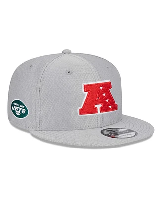 Men's New Era Gray New York Jets 2024 Pro Bowl 9FIFTY Adjustable Snapback Hat