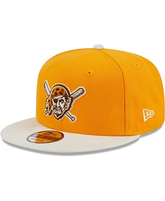 Men's New Era Gold Pittsburgh Pirates Tiramisu 9FIFTY Snapback Hat