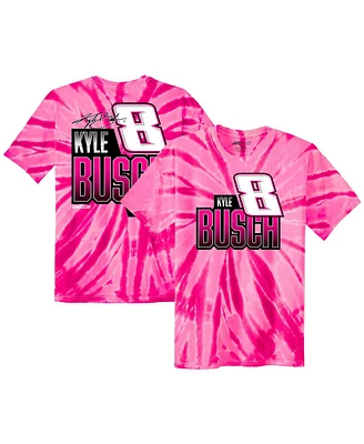 Big Girls Richard Childress Racing Team Collection Pink Kyle Busch Tie-Dye T-shirt