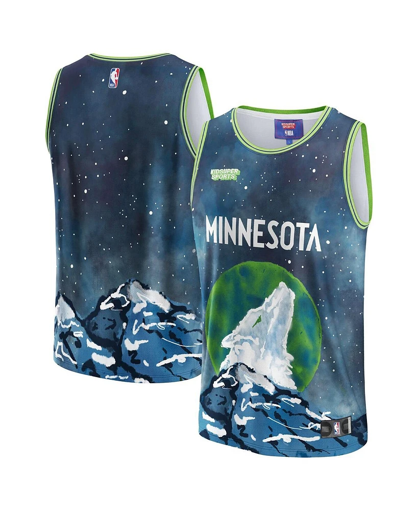 Men's and Women's Nba & KidSuper Studios by Fanatics Blue Minnesota Timberwolves Hometown Jersey