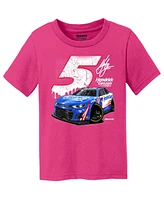 Girls Toddler Hendrick Motorsports Team Collection Pink Kyle Larson Car T-shirt
