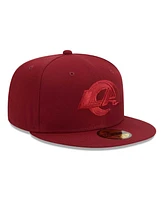 Men's New Era Cardinal Los Angeles Rams Color Pack 59FIFTY Fitted Hat