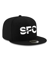 Men's New Era Black Seattle Sounders Fc Core 9FIFTY Snapback Hat