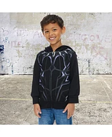 Marvel Avengers Black Panther Boys Cosplay Zip Up Hoodie Toddler| Child
