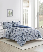 Sunham Danica Blue 3-Pc. Comforter Set, Exclusively at Macy's