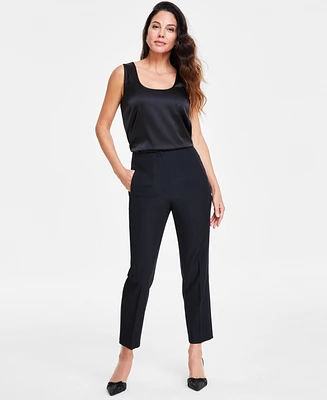 I.n.c. International Concepts Women's High Rise Tapered Cropped Pants