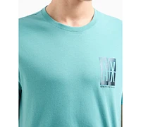 A|X Armani Exchange Men's Regular-Fit Gradient Box Logo Graphic T-Shirt