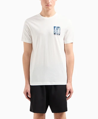 A|X Armani Exchange Men's Regular-Fit Gradient Box Logo Graphic T-Shirt