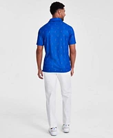 Club Room Mens Regular Fit Golfer Print Tech Polo Shirt Solid Tech Pants Created For Macys