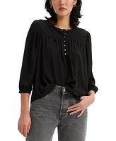 Levi's Women's Halsey 3/4-Sleeve Blouse