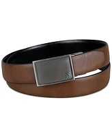 Kenneth Cole Reaction Men's Reversible Faux-Leather Compression-Buckle Belt