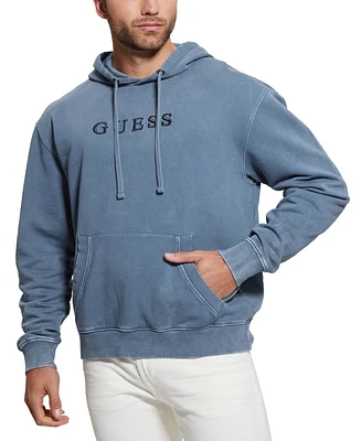 Guess Men's Finch Terry Washed Logo Sweatshirt