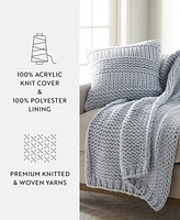 ienjoy Home Cozy Chunky Knit Decorative Pillow, 20" x