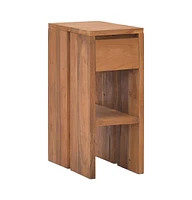 Bedside Cabinet 7.9"x13.8"x19.7" Solid Teak Wood