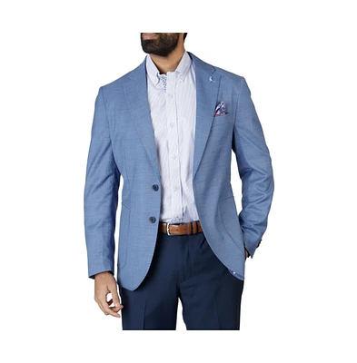 Tailorbyrd Men's Cross Dyed Solid Sportcoat