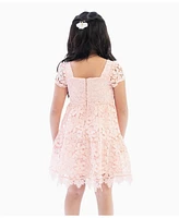 Rare Editions Toddler Girls Lace Cap Sleeves Dress