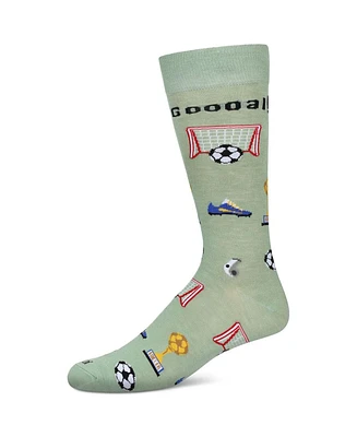 MeMoi Men's Soccer Novelty Crew Socks