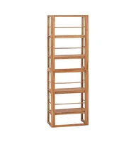 Shelving Unit 23.6"x11.8"x70.9" Solid Teak Wood