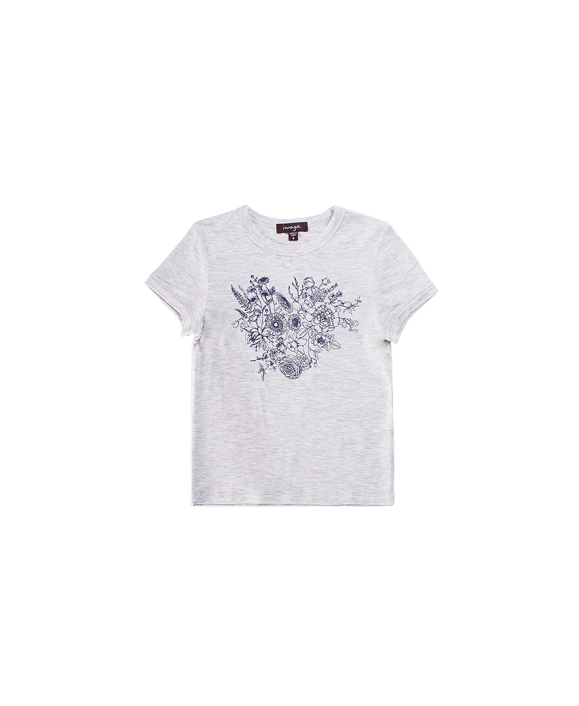 Child Amita Botanical Melange Graphic Jersey Tee