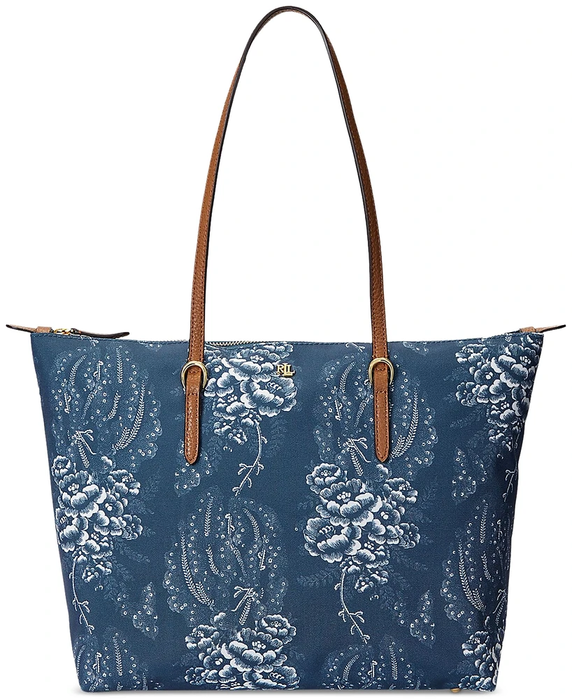 Lauren Ralph Lauren Paisley Nylon Keaton Tote