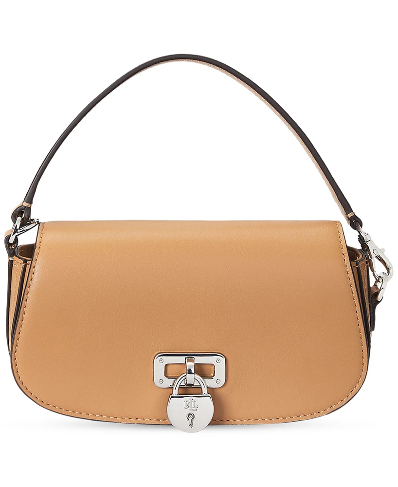 Lauren Ralph Lauren Mini Tanner Leather Convertible Clutch