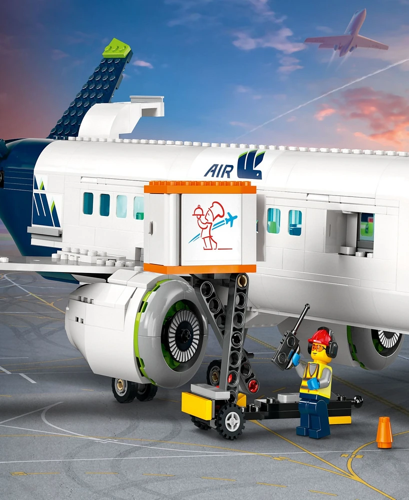 Lego City Passenger Airplane Stem Building Toy 60367, 913 Pieces