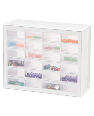 Iris 24 Drawer Sewing and Craft Parts Cabinet, White