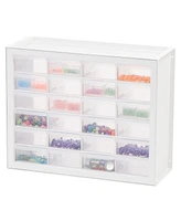 Iris 24 Drawer Sewing and Craft Parts Cabinet, White