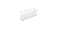 Azar Displays 13.5"W Wall Mount Acrylic U-Shape Shelf, 2