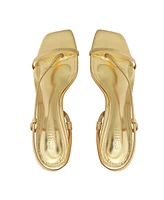 Schutz Women's Heloise Mid Stiletto Sandals - Gold