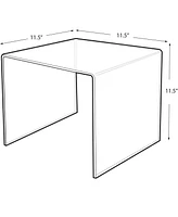 Azar Displays Clear Acrylic Riser Pedestal Display 11.5"W 11.5"D x 11.5"H, 4