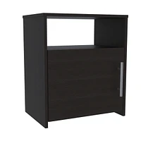 Simplie Fun Nordico Nightstand, One Shelf, Single Door Cabinet, Metal Handle