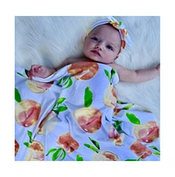 Baby Swaddle + Headband Set