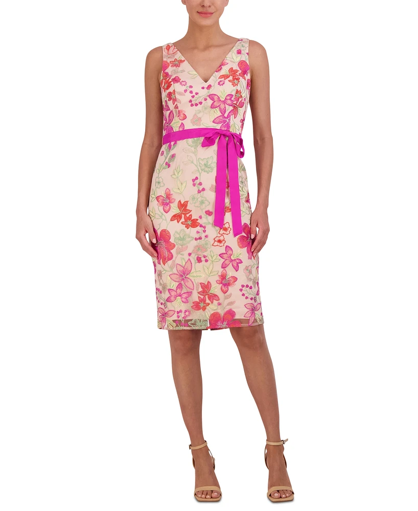 Eliza J Women's Embroidered Cocktail Dress