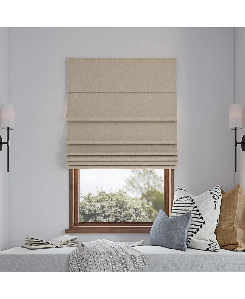 Pryer Textured 100% Blackout Cordless Roman Shade