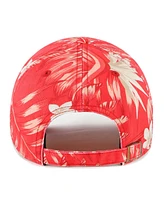 Men's '47 Brand Red Wisconsin Badgers Tropicalia Clean Up Adjustable Hat