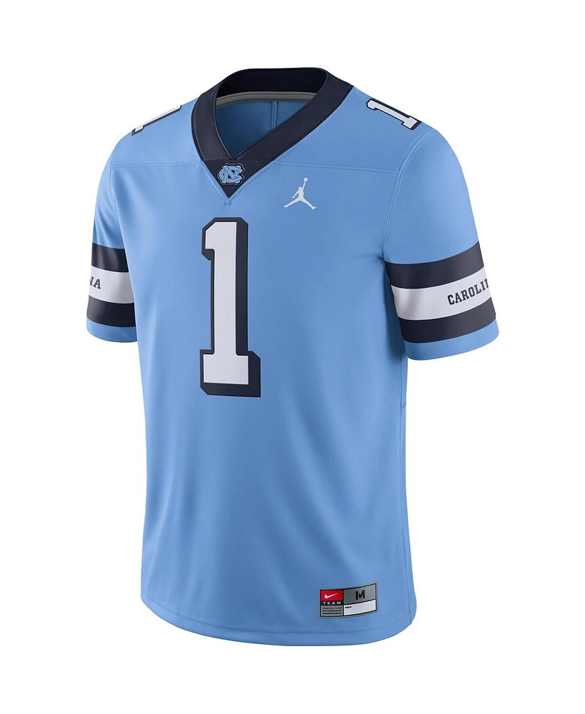 Men's Jordan #1 Carolina Blue North Tar Heels College Alternate Game Jersey