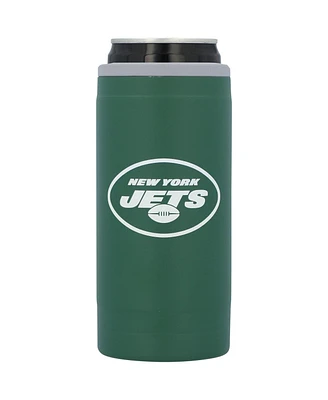 New York Jets 12 Oz Flipside Powdercoat Slim Can Cooler