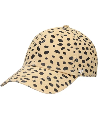 Women's '47 Brand Tan Cheetah Clean Up Adjustable Hat