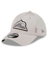 Men's New Era Cream Colorado Rockies 2024 Clubhouse 39THIRTY Flex Fit Hat