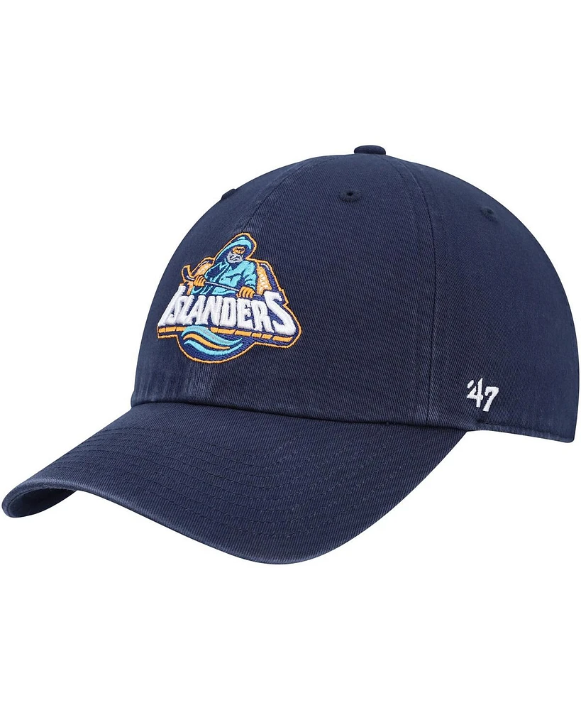 Men's '47 Brand Navy New York Islanders Clean Up Adjustable Hat