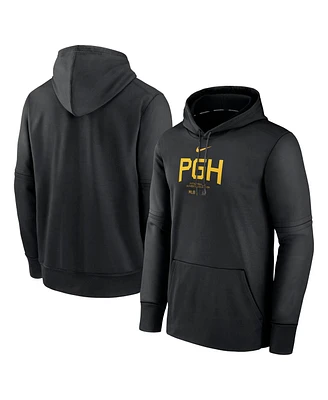 Men's Nike Black Pittsburgh Pirates City Connect Practice Performance Pullover Hoodie