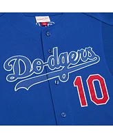 Men's Mitchell & Ness Hideo Nomo Royal Distressed Los Angeles Dodgers Cooperstown Collection 2004 Batting Practice Jersey