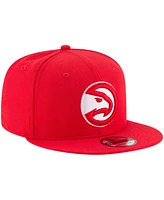 Men's New Era Red Atlanta Hawks Official Team Color 9FIFTY Snapback Hat