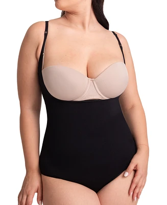 Shapermint Essentials Women's Open Bust Bodysuit Shaper Panty 73003